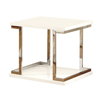 Bargunde White End Table