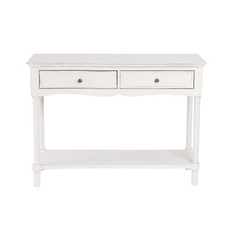 31.5" Medium Density Fiberboard, Wood 2-Drawer 1-Shelf Console and Entry Table