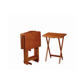 Stacy Tray Table Set with Stand