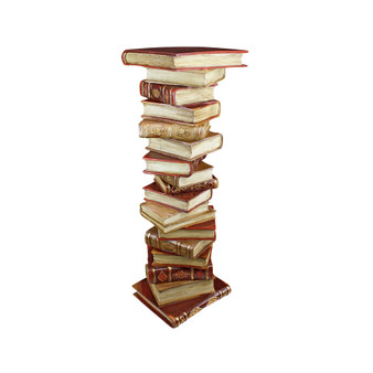 Power of Books Sculptural Pedestal Column