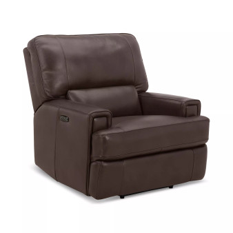 Binardo 40" Zero Gravity Leather Power Recliner, Created for Macy's