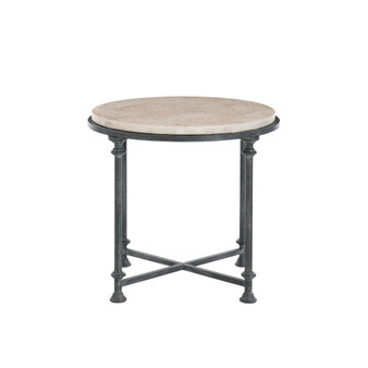 Galesbury Round Metal End Table
