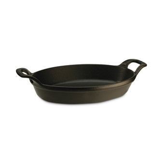 12.5" x 9" Cast Iron Oval Baking Dish