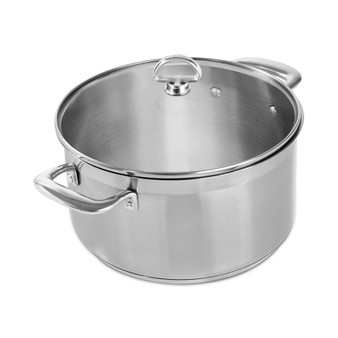 Induction 21 Steel 6-Qt. Casserole with Glass Lid
