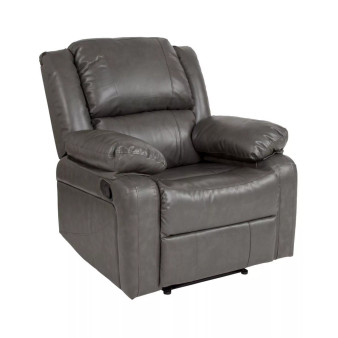 Recliner With Bustle Back And Padded Arms