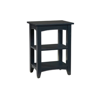 Shaker Cottage 2 Shelf End Table, Charcoal Gray
