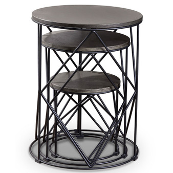 Melmar Round 3-Piece Nesting Table Set