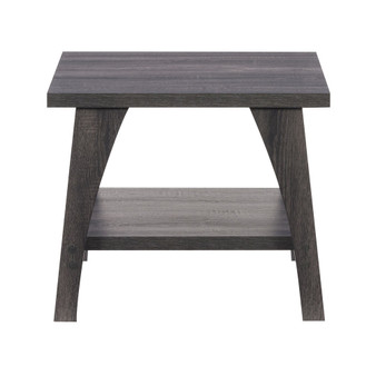 Hollywood Side Table with Lower Shelf