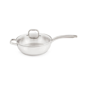 Belly 18/10 Stainless Steel 9.5" Deep Skillet with Glass Lid