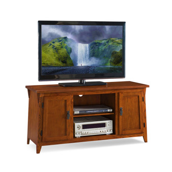 Mission Two Door TV Stand For 55" TV, Russet