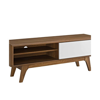 Envision 44" TV Stand in Walnut White