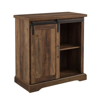 Modern Farmhouse Grooved Door Accent TV Stand
