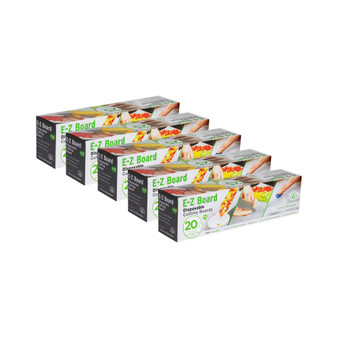 E-Z Board Disposable Plastic Cutting Board, Pack of 5, 20 Square Feet Each