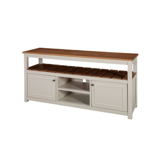 Savannah TV Cabinet, with Natural Wood Top