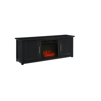 Camden 58" Low Profile TV Stand with Fireplace