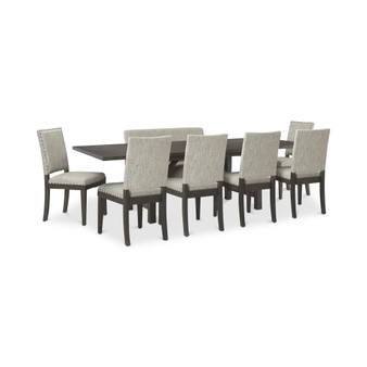 Parker Mocha 8-Pc Dining Set (Table, 6 Side Chairs & Bench), Created for Macy's