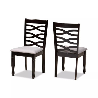 Lanier Modern and Contemporary Fabric Upholstered 2 Piece Dining Chair Set