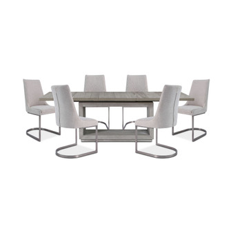 Tivie 7pc Dining Set (Rectangular Table + 6 Dining Chairs)