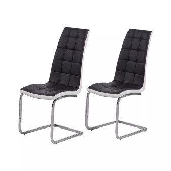 Marilyn Faux Leather Dining Side Chairs,, Set of 2
