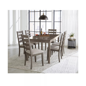 Max Meadows Laminate 7-Pc Dining Set (Rectangular Table + 6 Side Chairs)