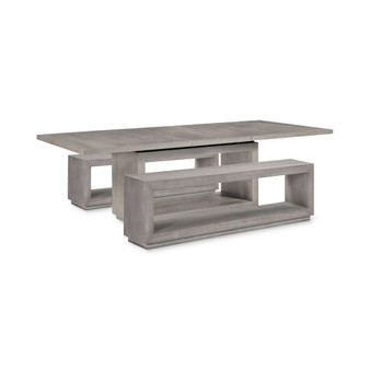 Tivie 3pc Dining Set (Rectangular Table + 2 Benches)