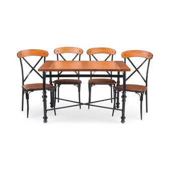 Shilo Wood & Metal 5-Pc. Dining Set