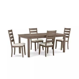 Max Meadows Laminate 5-Pc Dining Set (Rectangular Table + 4 Side Chairs)
