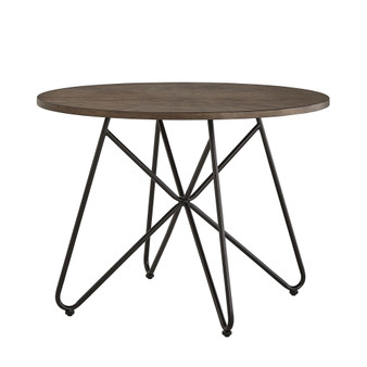 Webber Round Dining Set with Iron Legs and High-Back Chairs