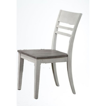 Transitional Back Side Chair, Set of 2