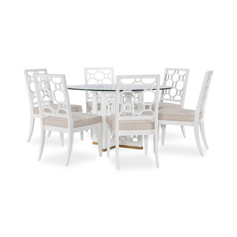 Chelsea 7pc Round Dining Set (Table & 6 Side Chairs)