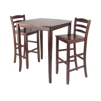 3-Piece Inglewood High/Pub Dining Table with Ladder Back Stool