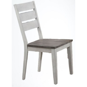 Contemporary Ladder Back Side Chai, Set of 2