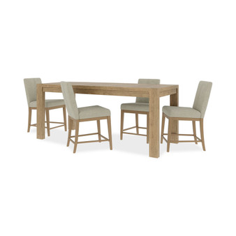 Davie Gathering Dining 5pc Set (Rectangular Table + 4 Counter Height Chair)