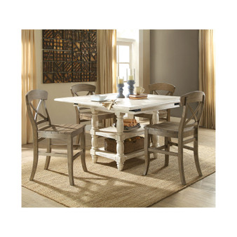 Regan Dining 5pc Set (Rectangular Table + 4 Stools)