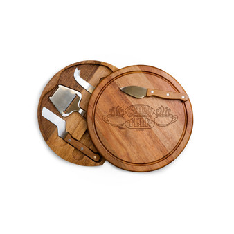 Friends Central Perk Acacia Circo Cheese Cutting Board Tools Set, 5 Piece