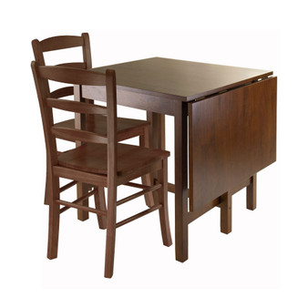 Lynden 3-Piece Dining Table with 2 Ladder Back Chairs
