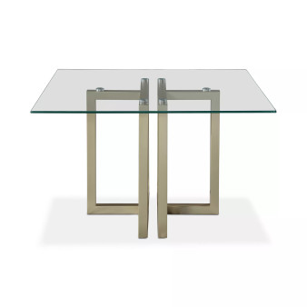 Emila 48" Square Glass Mix and Match Dining Table, Created for Macy's
