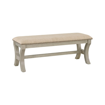 Monaco 48" Bench in Fabric with Base
