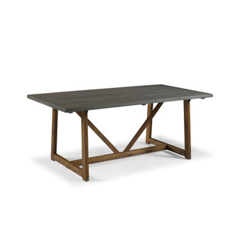 72" Solid Wood Trestle Dining Table