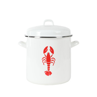 Enamel On Steel 16 Quart Lobster Pot Stock Pot