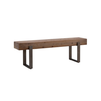 Maeve Rustic Industrial Bench