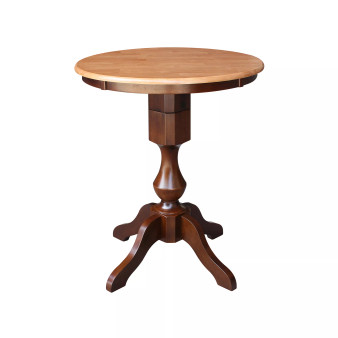 30" Round Top Pedestal Table- 34.9"H