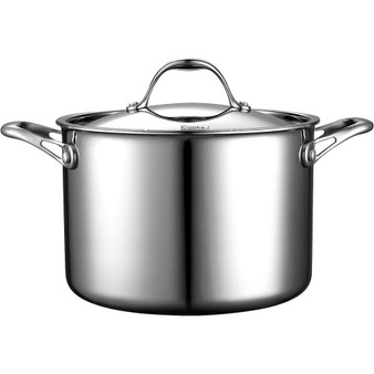 Multi-Ply Clad Stainless-Steel 8-Quart Covered Stockpot with Lid