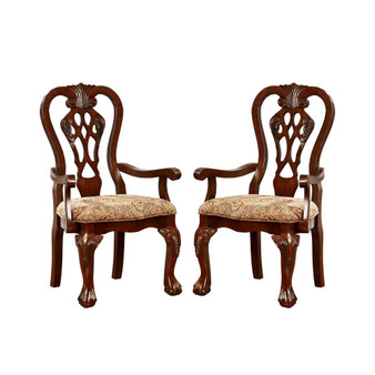 Wilson Brown Cherry Armchair (Set of 2)