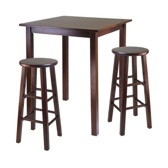 Parkland 3-Piece High Table with 29" Square Leg Stools