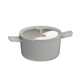 LEO Balance Cast Aluminum 6 Quart Stockpot with Lid