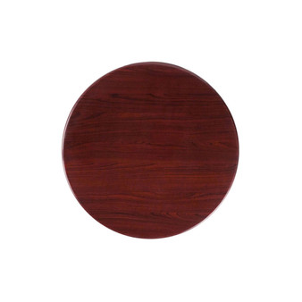 Offex 24" Round Resin Mahogany Table Top