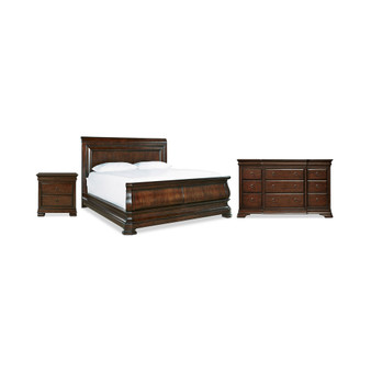 Reprise Cherry Bedroom Furniture, 3-Pc. Set (King Bed, Nightstand & Dresser)