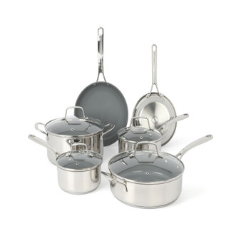 Delarux Stainless Steel 10 Piece Cookware Set