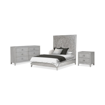 Boho Chic California King 3-Pc. Bedroom Set (Bed, Dresser & Nightstand)